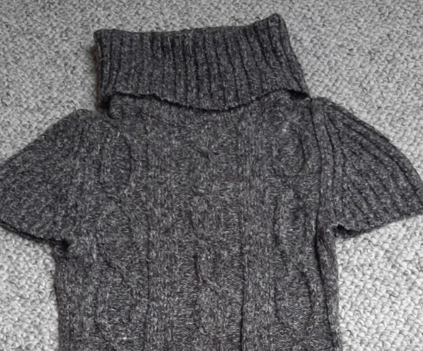 Golf sweterek XL bezrękawnik cieplutki