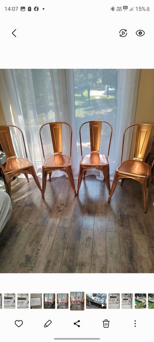 Krzesła loft plus stolik Okazja