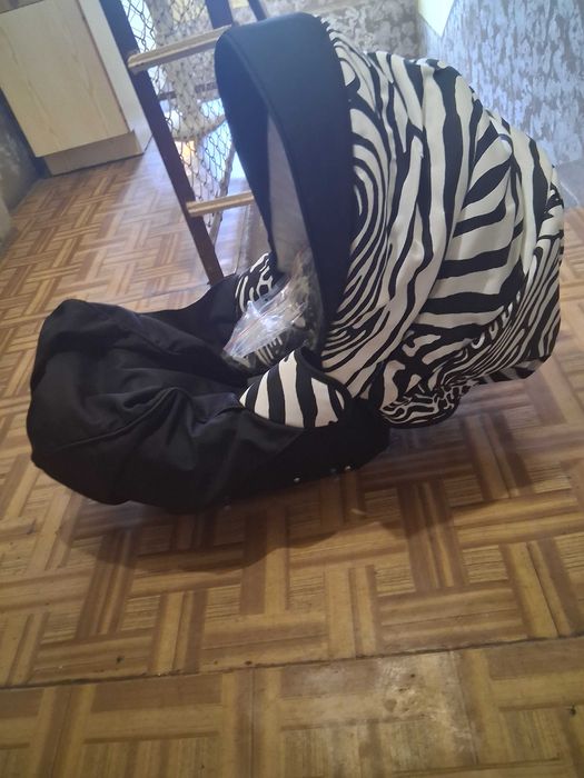 Wózek retro gondola zebra