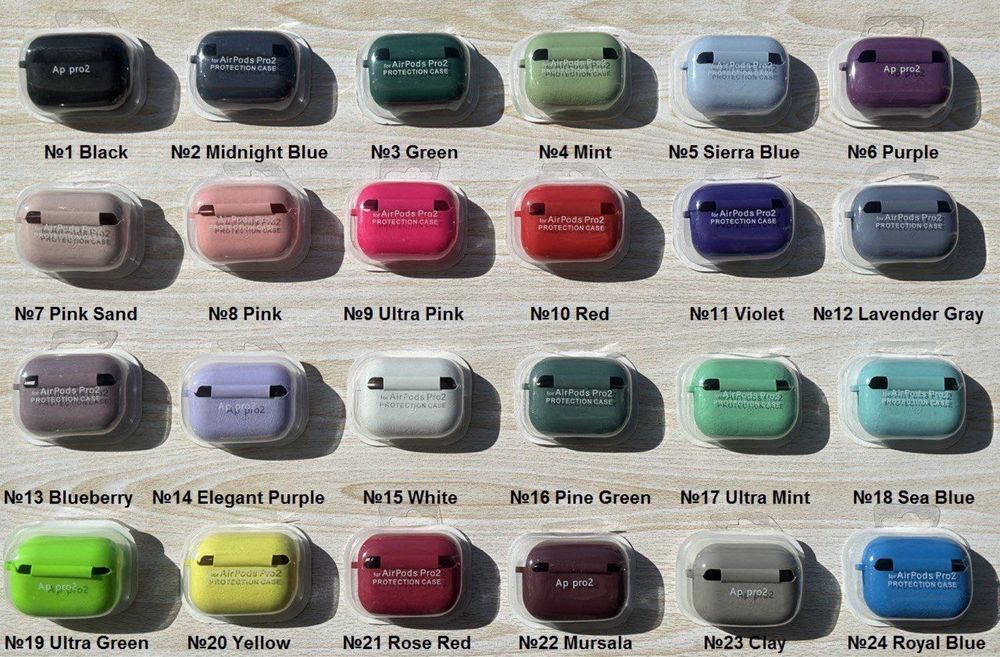 Чехол Silicone Case на наушники Apple AirPods Pro 2/ Pro/ 3 Чохол