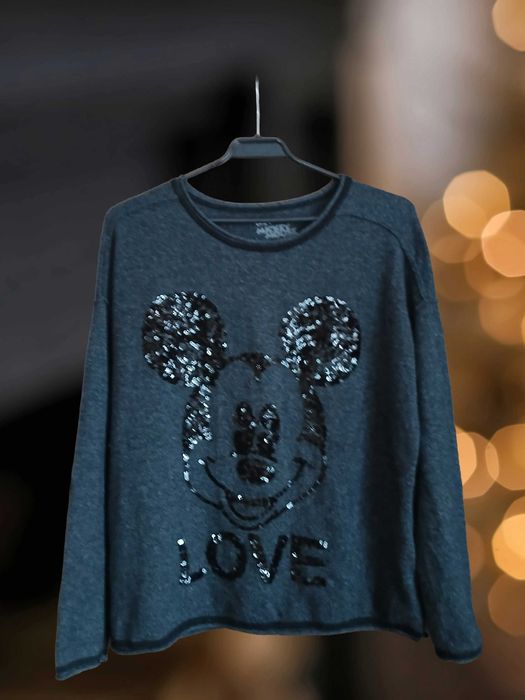 Disney Mickey Mouse Ciepły Sweter r,S  80%merino+20%kashmere