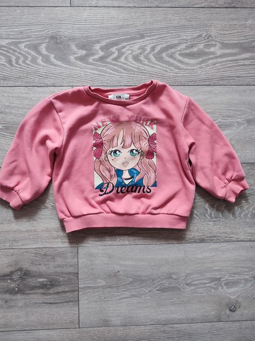 Różowa bluza 98 C&A
