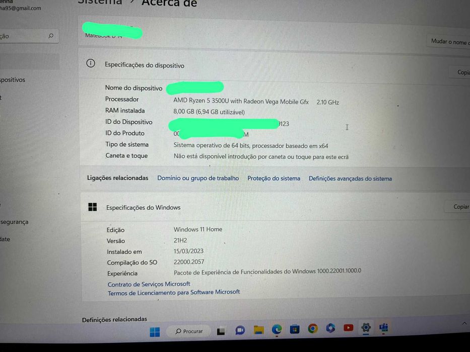 PC HUAWEI em Ótimo Estado + Rato HUAWEI