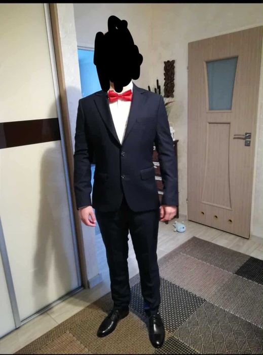 Garnitur męski slim roz S 48