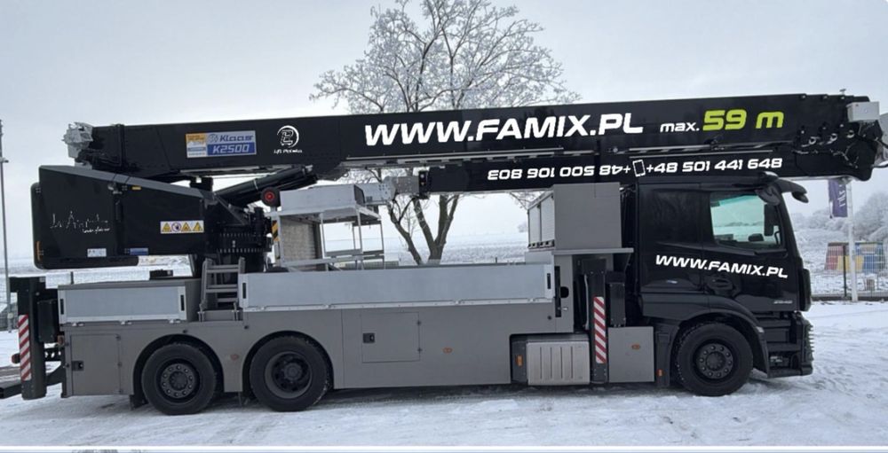 podnośnik koszowy 51m żuraw dekarski platforma dekarska Klaaas K2500