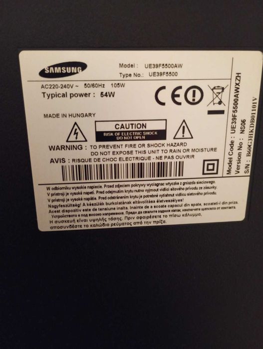 Telewizor Samsung UE39F5500, 39 cali