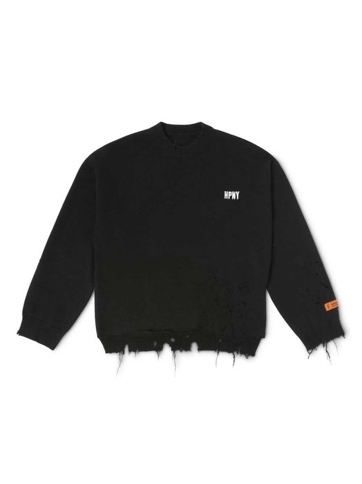 Heron Preston Shredded Knit Sweater (L)