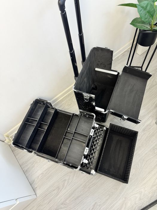 Kufer kosmetyczny, walizka na kosmetyki duża 2w1