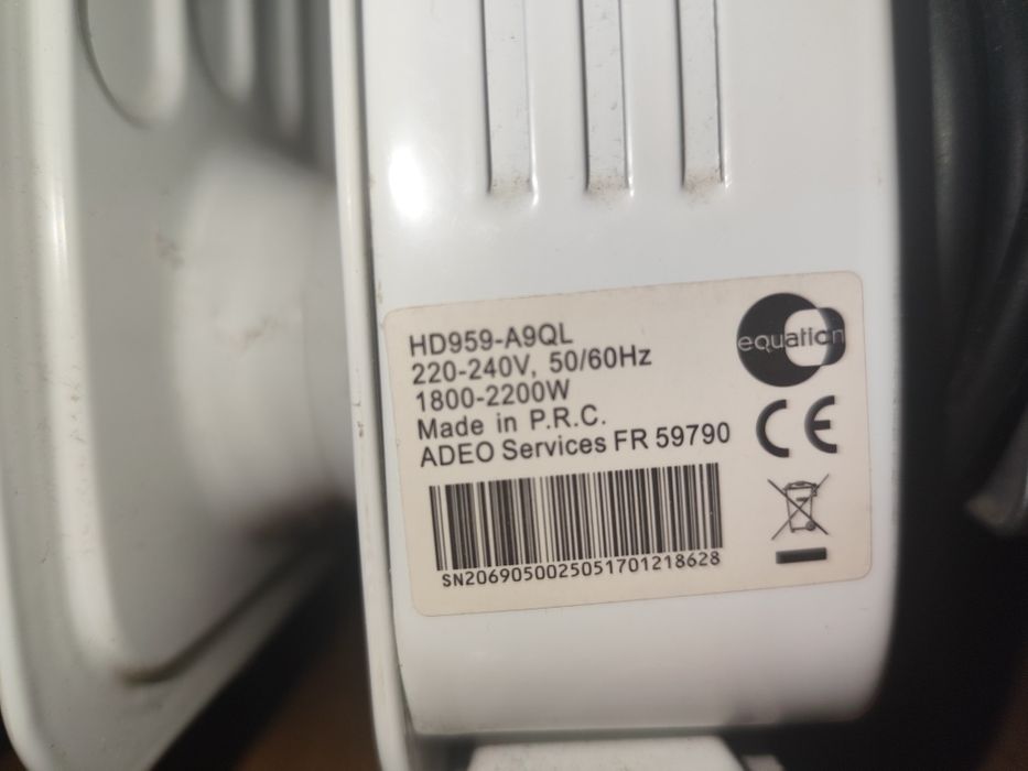 Aquecedor a óleo equation 2200W