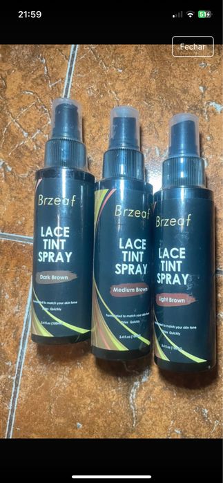 Lace tint spray para tingir telas