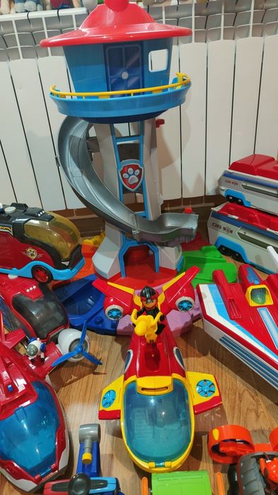 Psi Patrol zabawki figurki samochody łódź kosmopieski baza inne