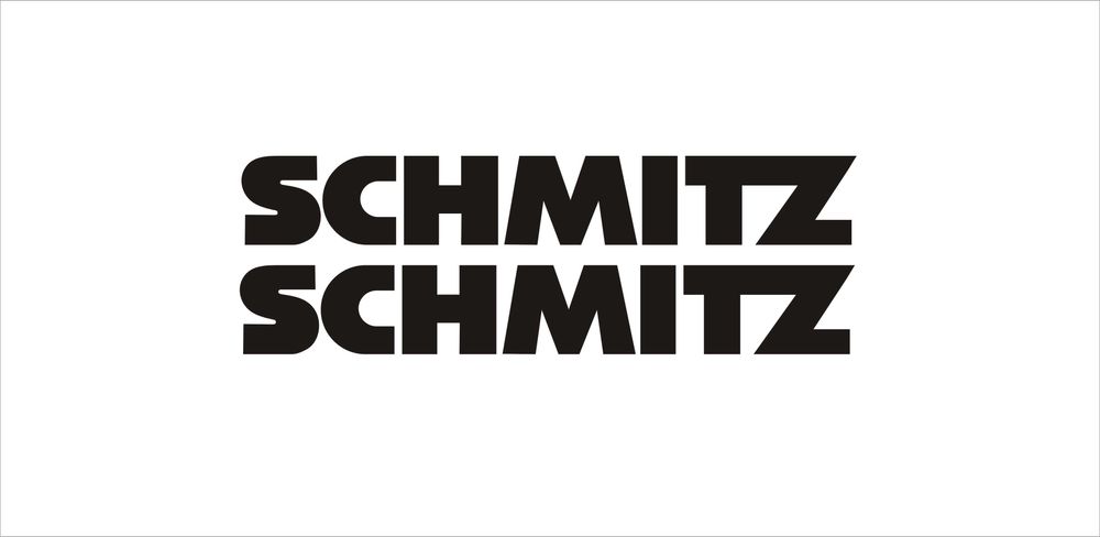 2szt SCHMITZ 65x9,5cm czarne naklejki - Producent Naklejek