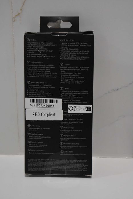 Caneta Recarregável HP Tilt Pen MPP 2.0 - Preto (NOVO)
