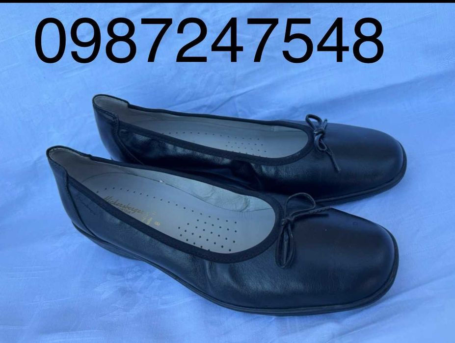 шкіряні туфлі балетки капці лодочки Hickersberger Австрія р.8 р. 42 28 см