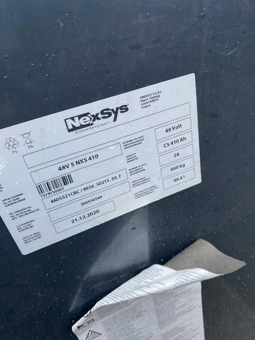 Bateria trakcyjna żelowa 48V 410Ah 2020r