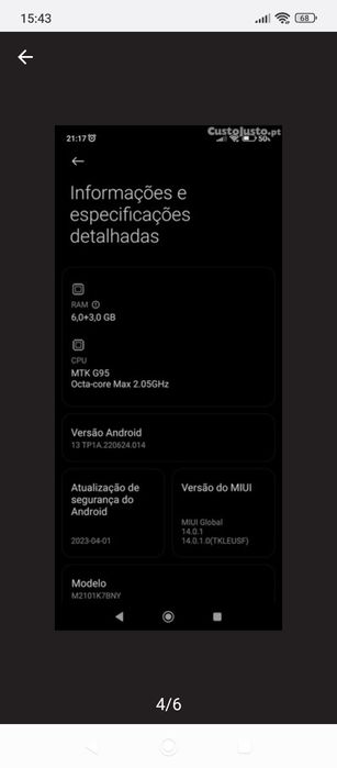 Xiaomi note 10s desbloqueado
