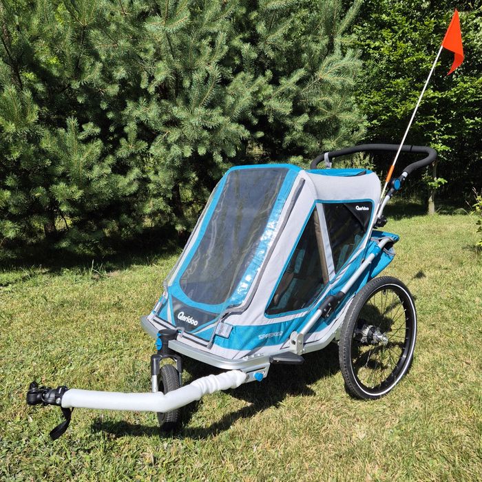 Przyczepka rowerowa riksza wózek rowerowy dla dzieci qeridoo