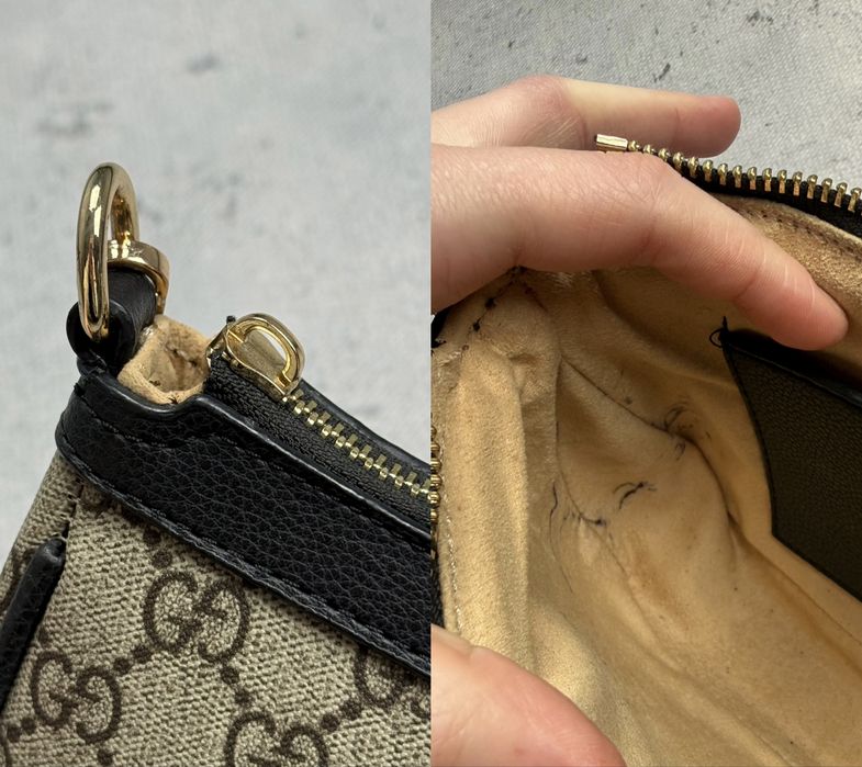 Gucci mini torba na ramie Ophidia / Baguette Monogram GG Double G
