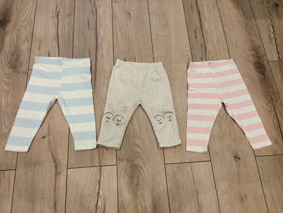 3 x legginsy - rozmiar 74, Fox&Bunny oraz So Cute