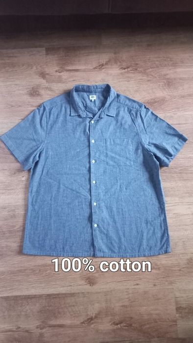 Koszula męska na krótki rękaw bawełniana rozmiar XXL John Lewis