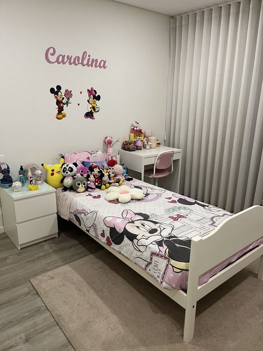 Cama solteiro Branca