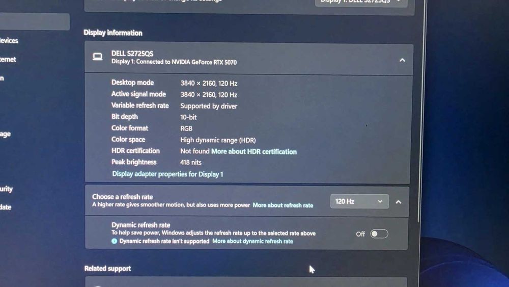 Монітор Dell S2725QS новий