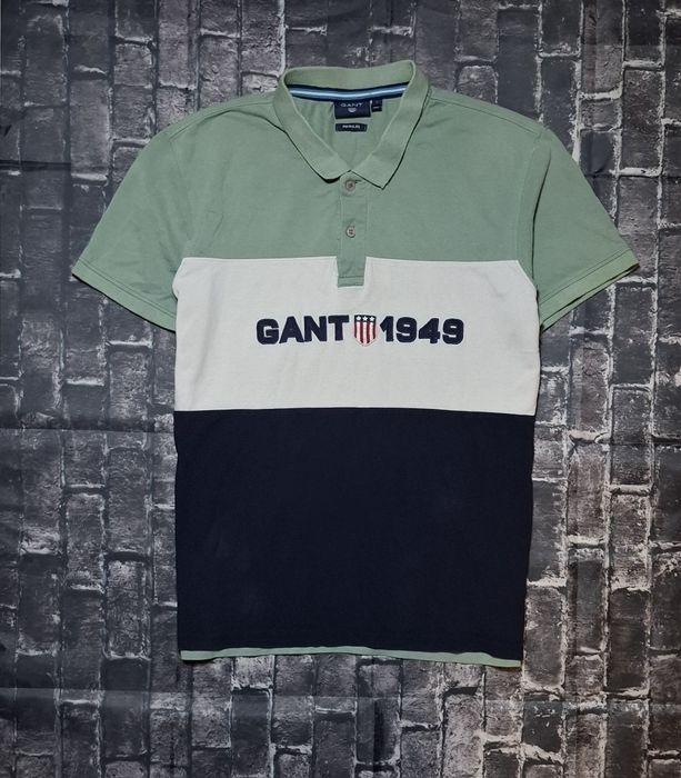 Koszulka polo męska Gant, polówka, t-shirt, kołnierzyk, logo, premium