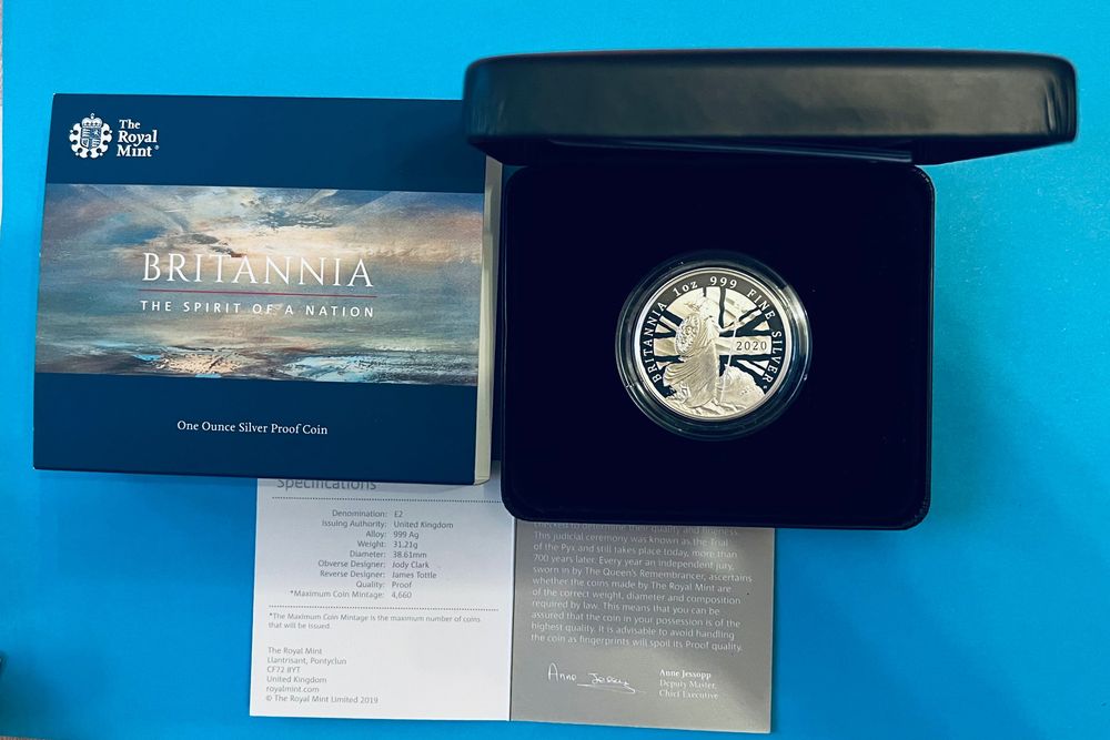 1 Oz ( Proof ) Британія - срібна монета