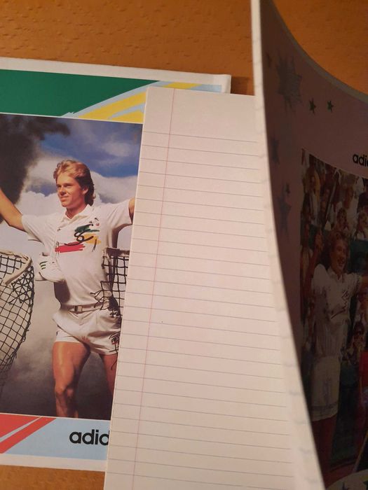 Cadernos antigos Adidas - anos 80