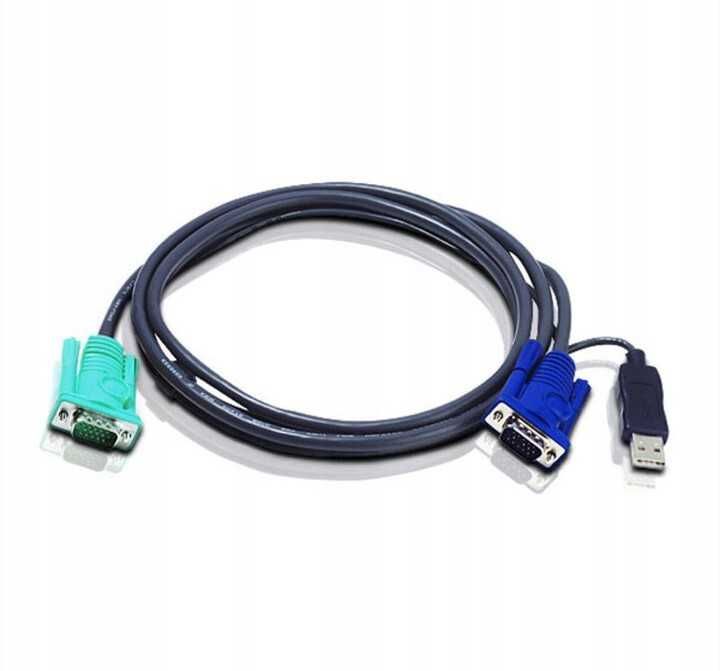ATEN 2L-5205U KVM-kabel VGA USB, 5 m, nowy