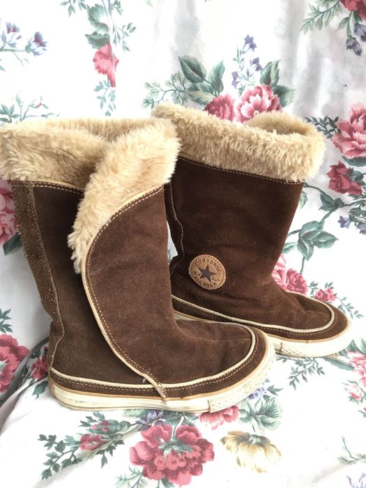 Converse all star,kozaki, 30, 19 cm, skóra naturalna, rzepy