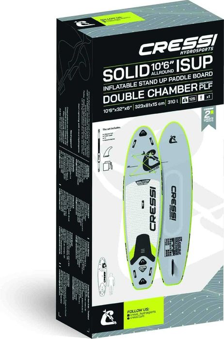 Сап CRESSI Solid Isup - SUP дошка для легкого складання 10'6'