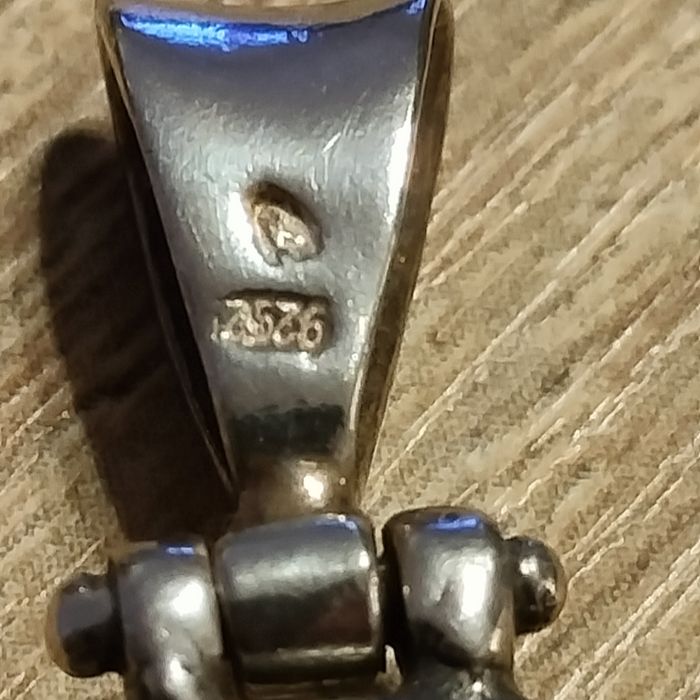 Stary zestaw srebro i bursztynu bałtyckiego