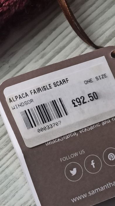 Шикарный теплый  шарф из беби альпака