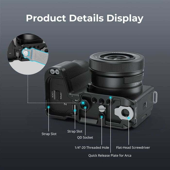SMALLRIG L Plate for Sony ZV-E10 II | NOVO Nunca Usado