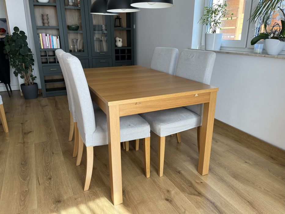 Drewniany stół rozkładany 140-220 IKEA