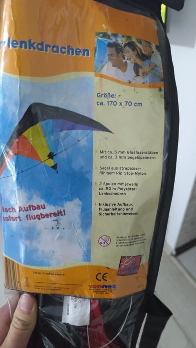 Latawiec sportowy stan bardzo dobry spacja 170/70