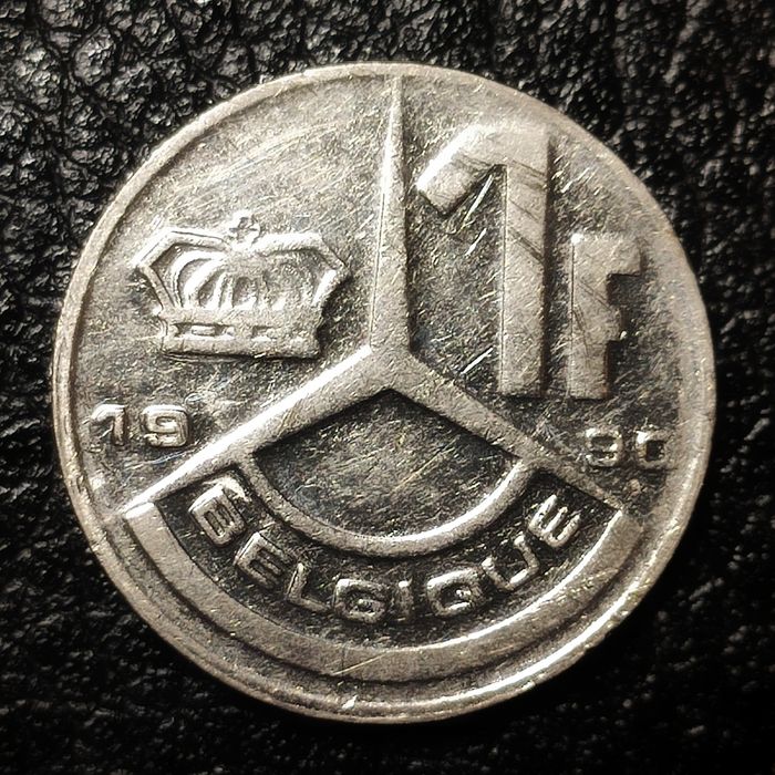 1 Frank z 1990 roku - Belgia
