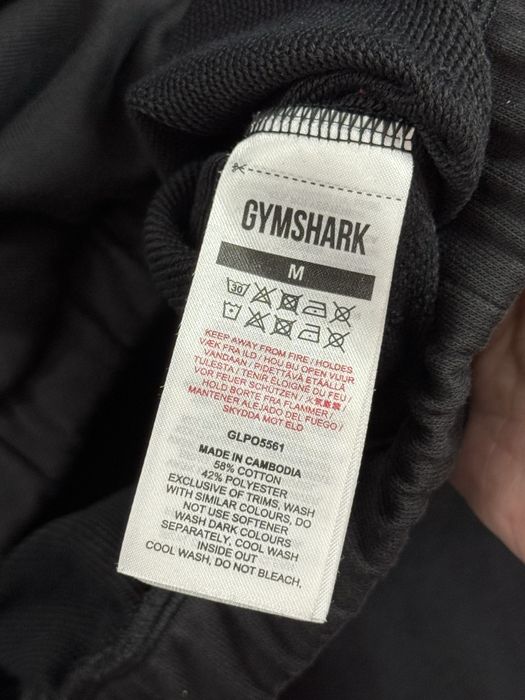 Czarna bluza damska crop szeroka Gymshark M 38