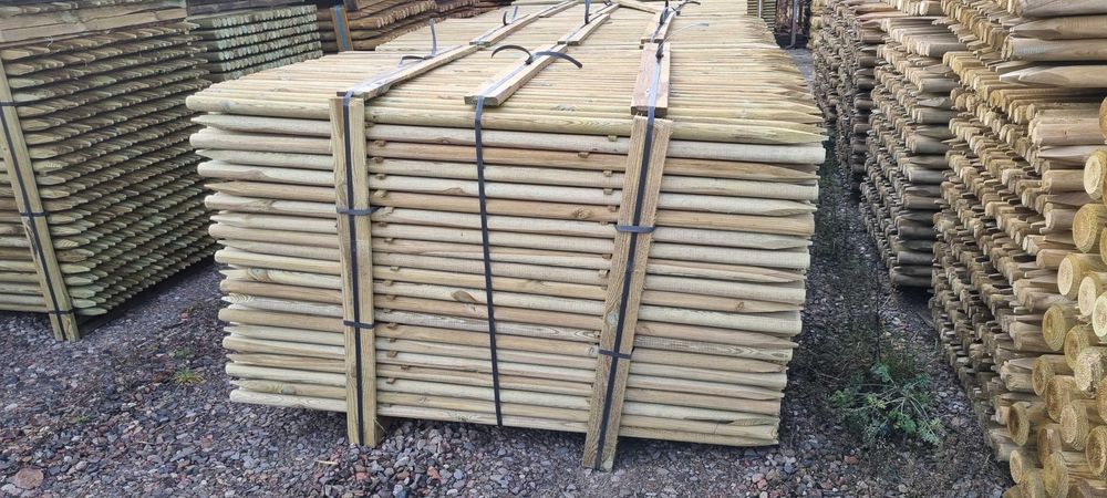 paliki, kołki, palisada, palik toczony