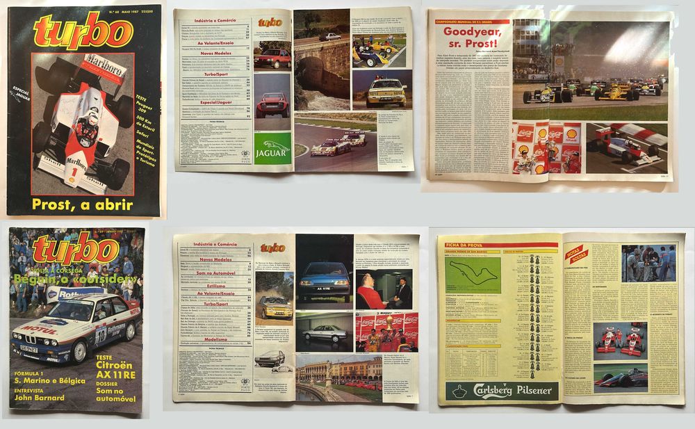 Coleção de revistas Turbo de 1987 (completa)