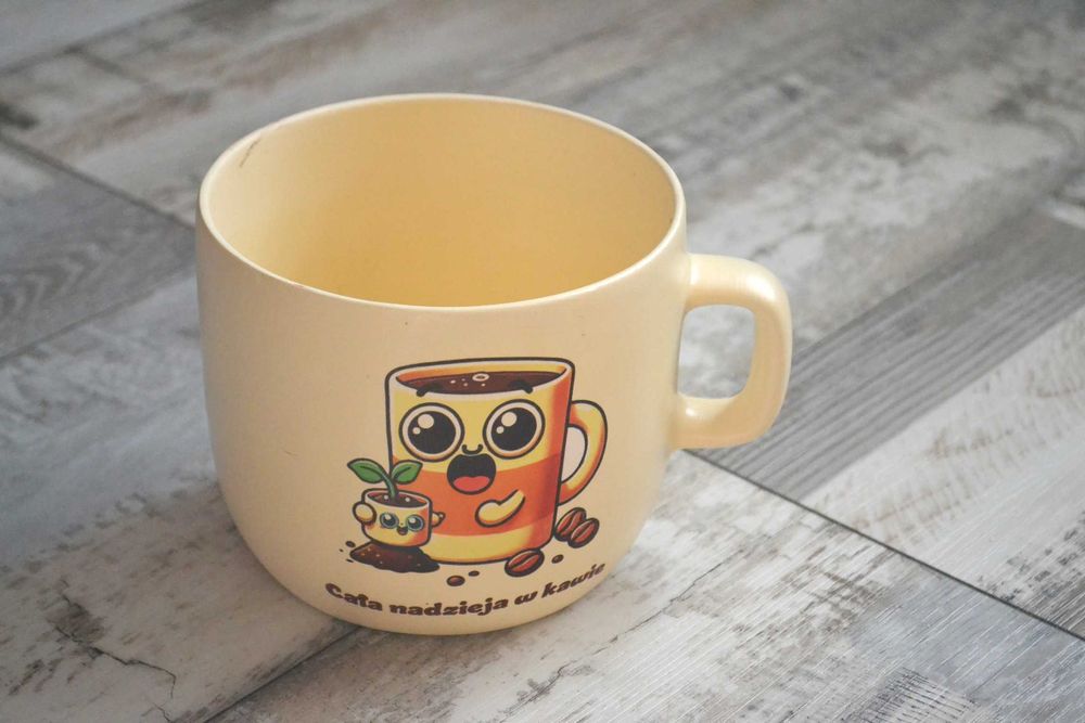 Kubek ozdobny ceramiczny KAWA