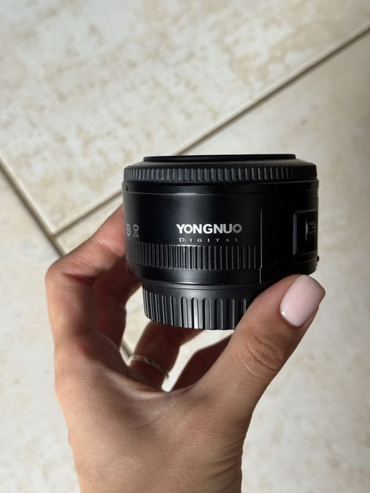 Обʼєктив Yongnuo 50mm 1.8 canon