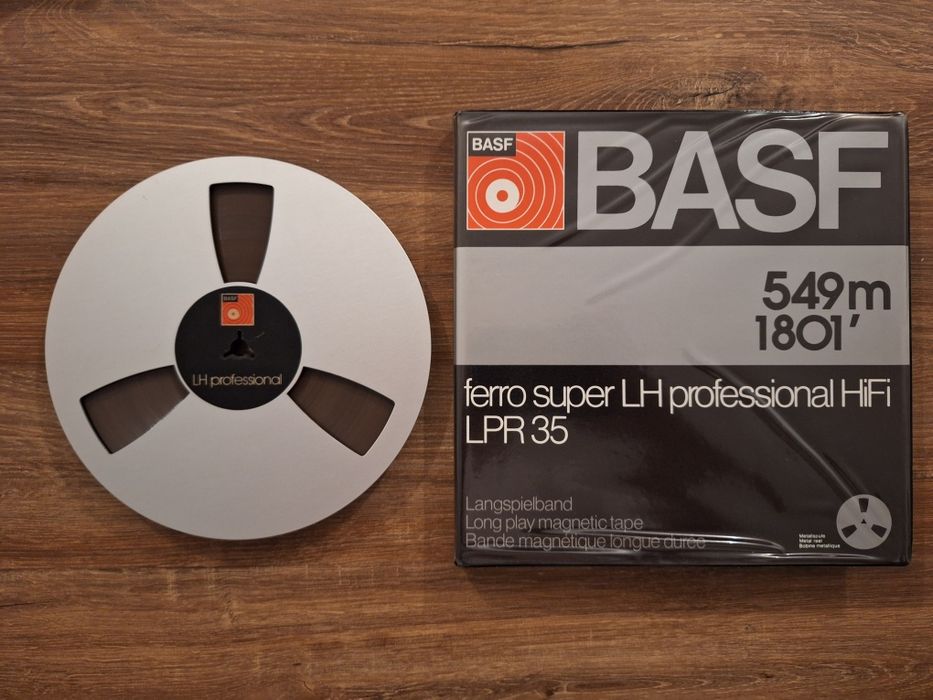 Taśmy magnetofonowe, szpule 18cm, Agfa Basf LPR35
