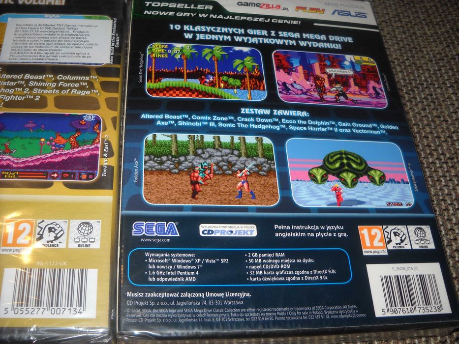 SEGA Mega Drive Classic Collection Gold Edition PC Nowa Folia + Gratis