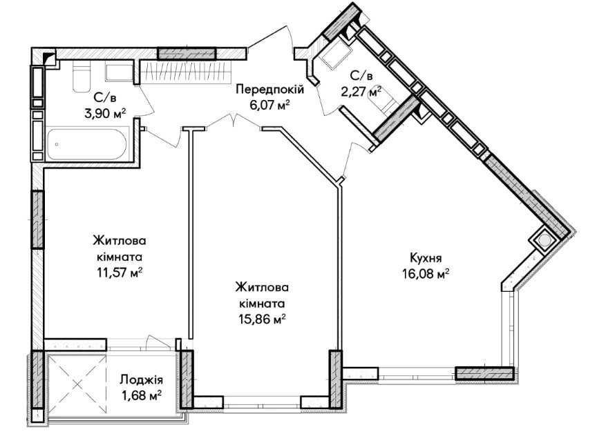 Продаж 2-к квартири в ЖК Синергія Сіті. Офіційний забудовник