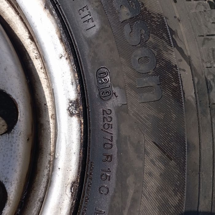 Колеса в зборі sprinter Lt 96-06 диски 5/130/15 шини 225/70/15 Contine