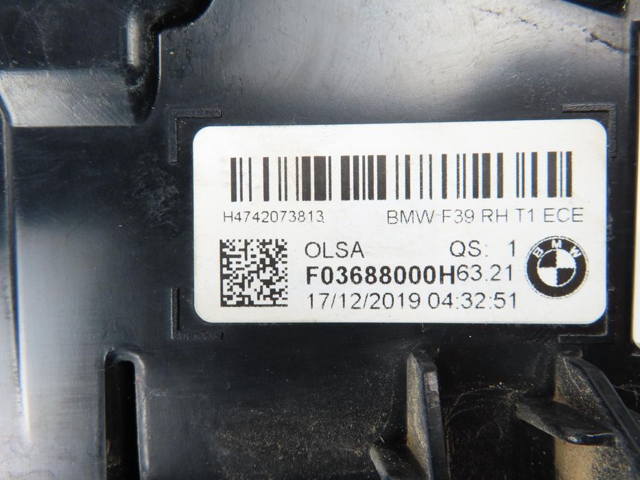 Farolim Direito/Trás Usado / Original Bmw X2 (F39) 63217420738