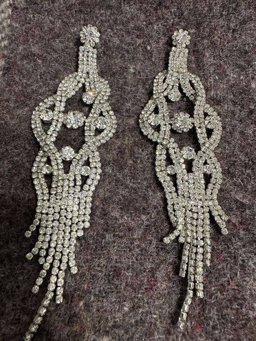 Довгі вечірні сережки