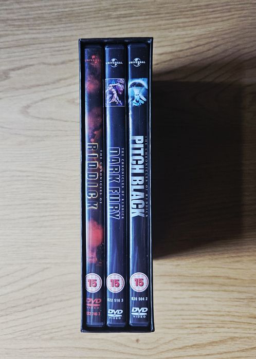 Kolekcja Filmów Riddick DVD / Pitch Black, Chronicles, Dark Fury, Riddick